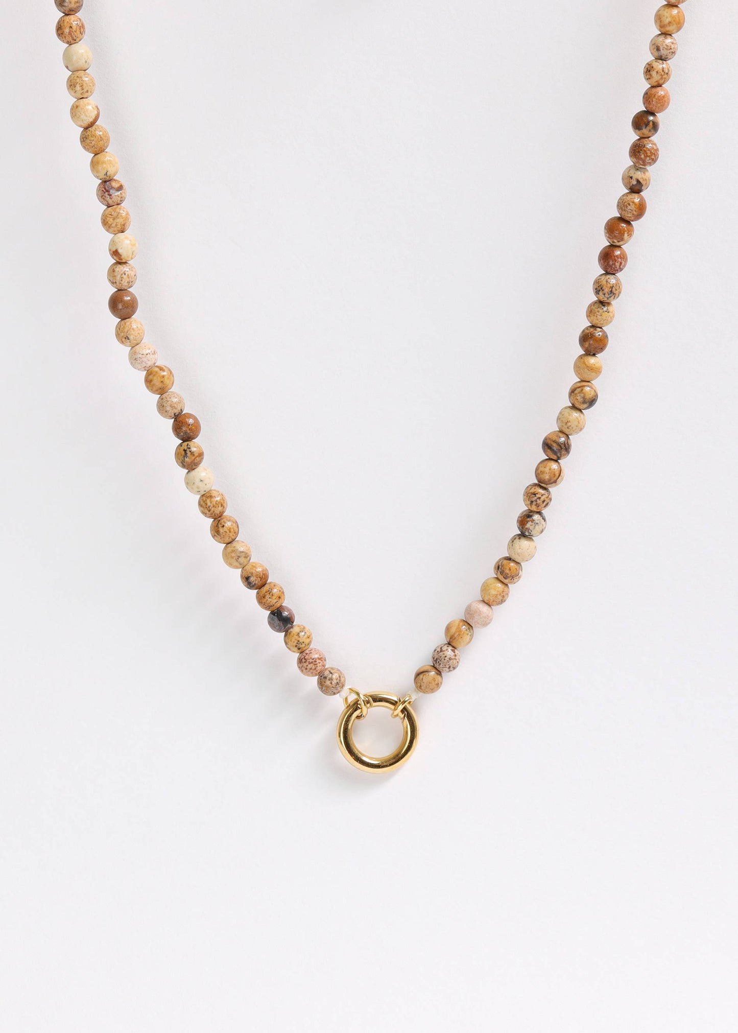 Charm Bar - Natural Stone Charm Keeper Necklace