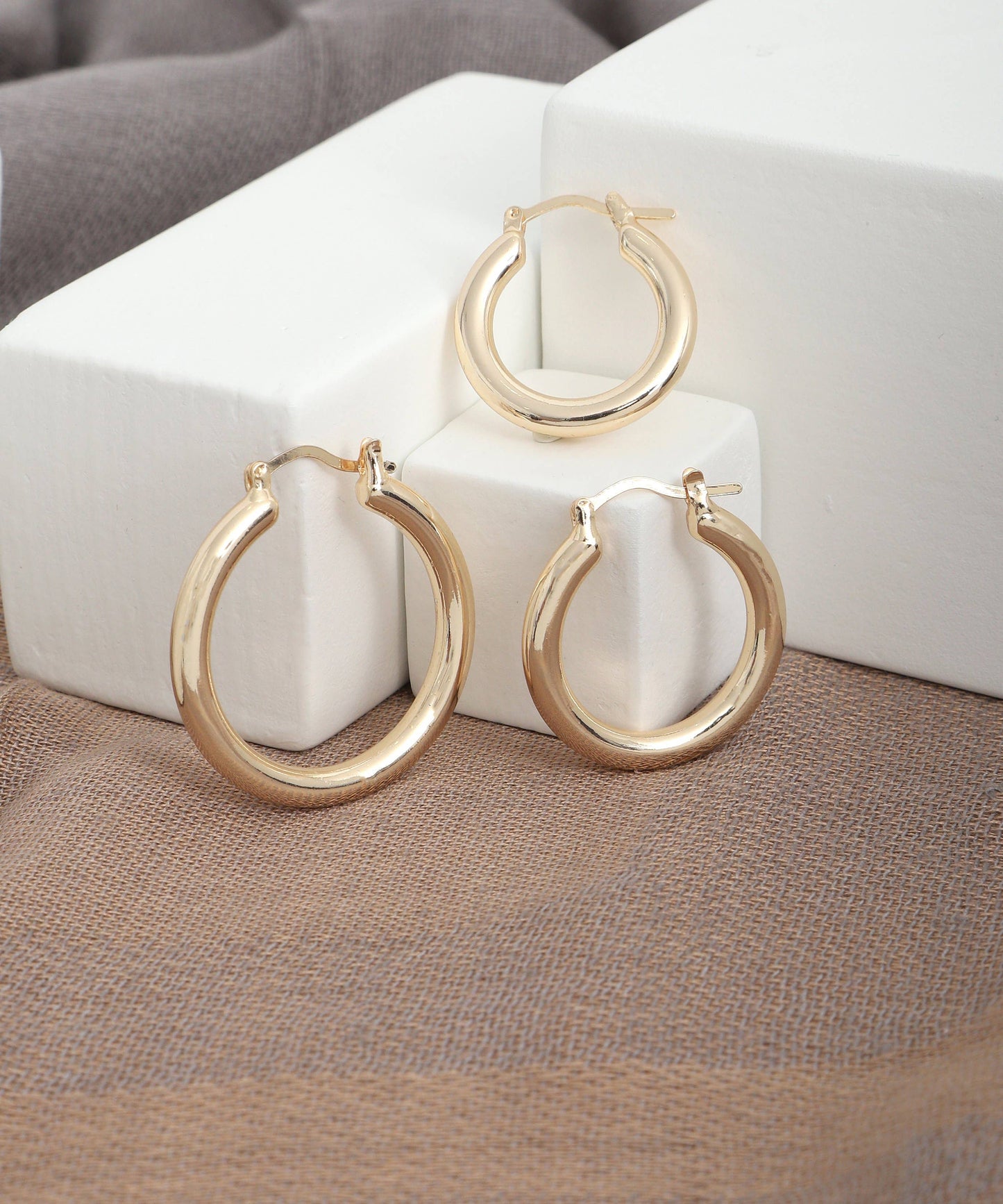 Goldtone Hoop Earrings