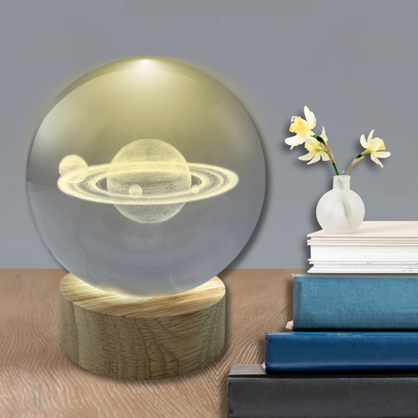 Saturn Night Light – Crystal Ball