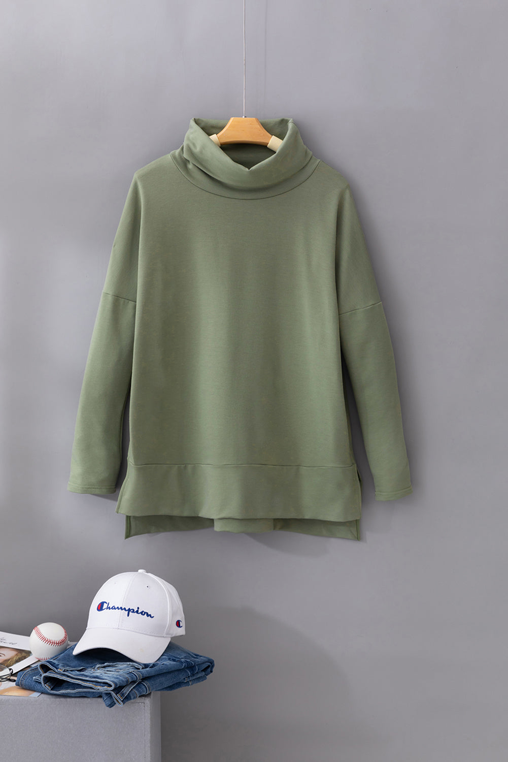 Cowl Neck Tunic Top