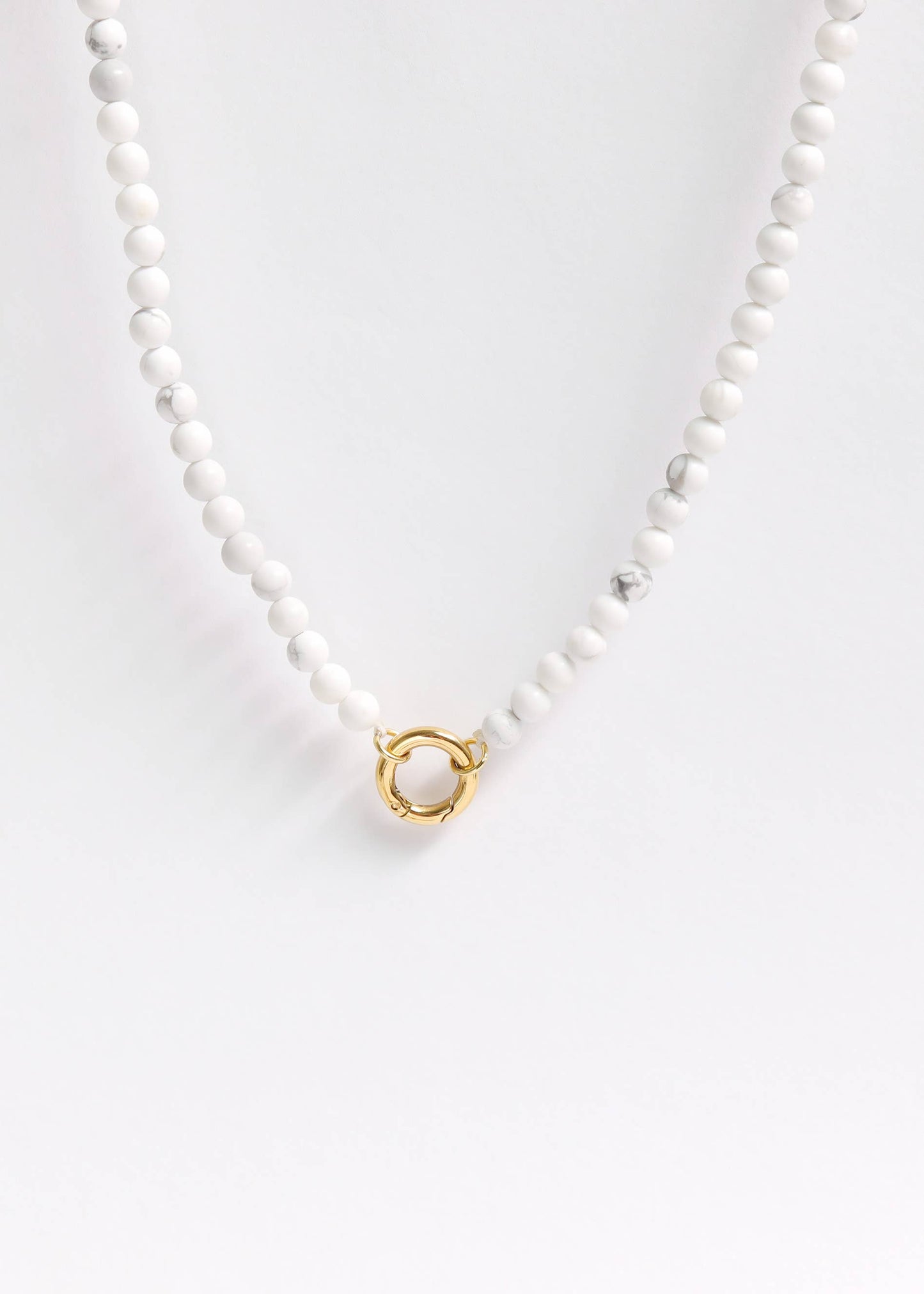 Charm Bar - Natural Stone Charm Keeper Necklace