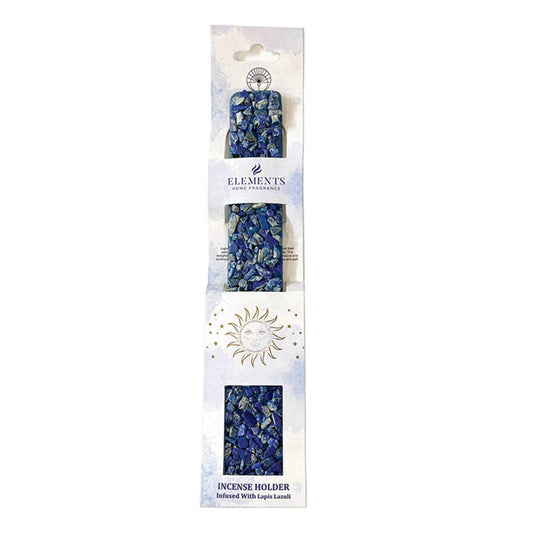 Elements Crystal Wooden Incense Burner - Lapis Lazuli