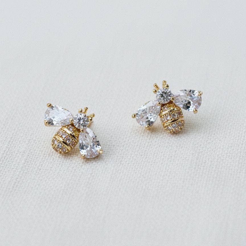 Miniature Bee Stud Earrings