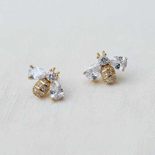Miniature Bee Stud Earrings
