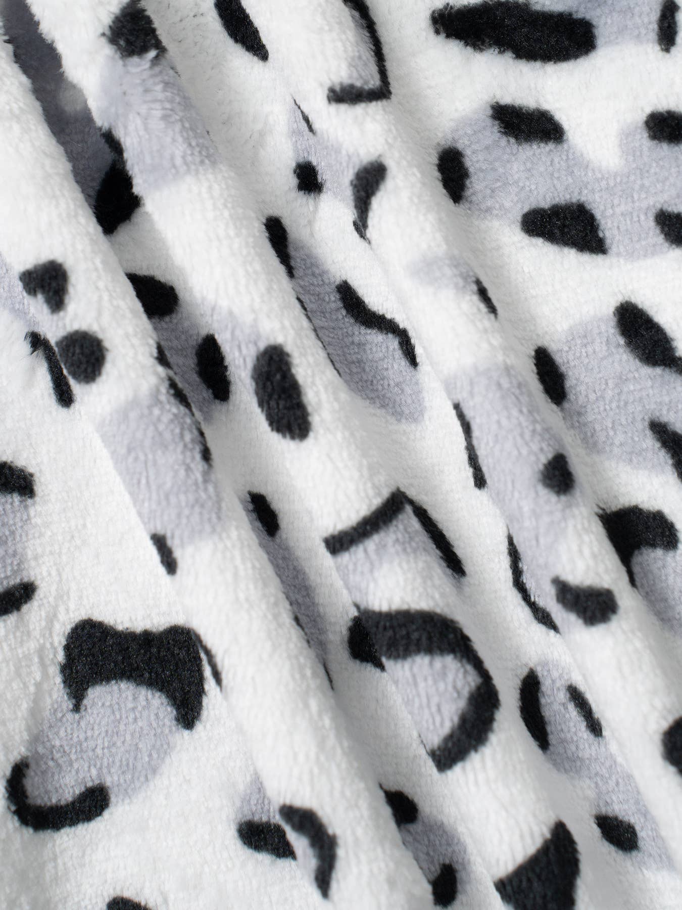 Leopard Plush Lounge wide leg trousers