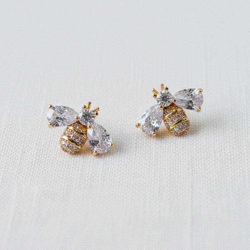 Miniature Bee Stud Earrings