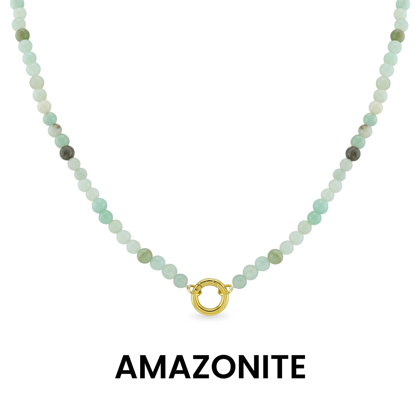 Charm Bar - Natural Stone Charm Keeper Necklace